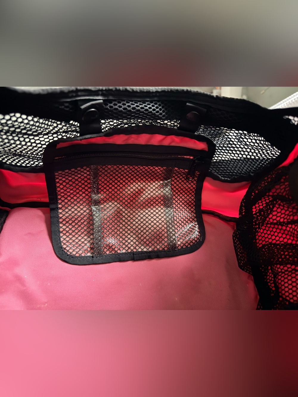 L.L.Bean Pink Hanging Travel Toiletry Bag Organizer | Large Cosmetic Case - Picture 7 of 14